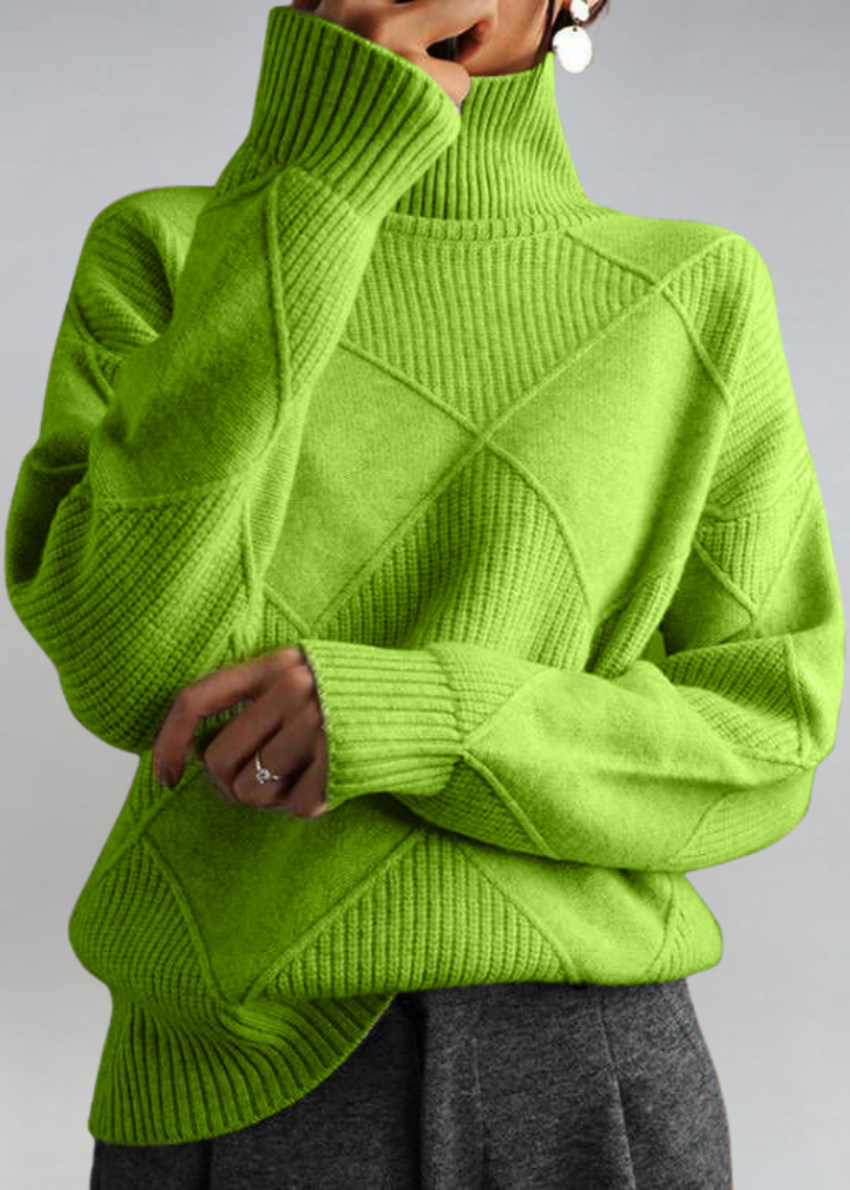 Camille ~ pull à col roulé en cachemire de luxe