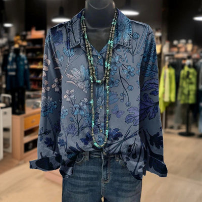 Christine - Chemisier Décontracté À Imprimé Floral