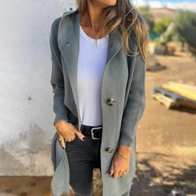 Jade | Manteau Tricoté Confortable et Élégant