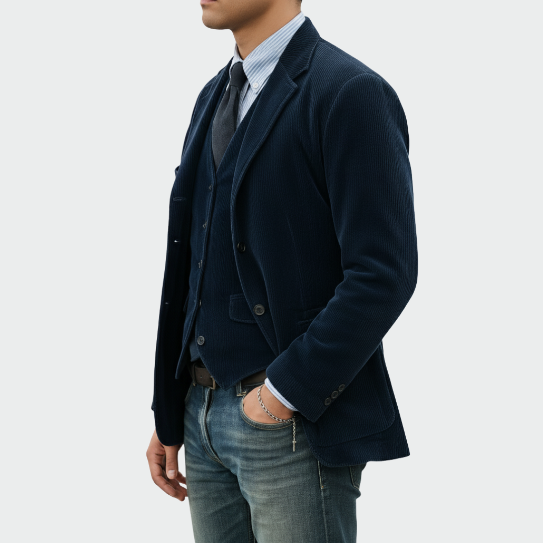 Augustin | Ensemble 2 pièces: Blazer et Gilet en Velours